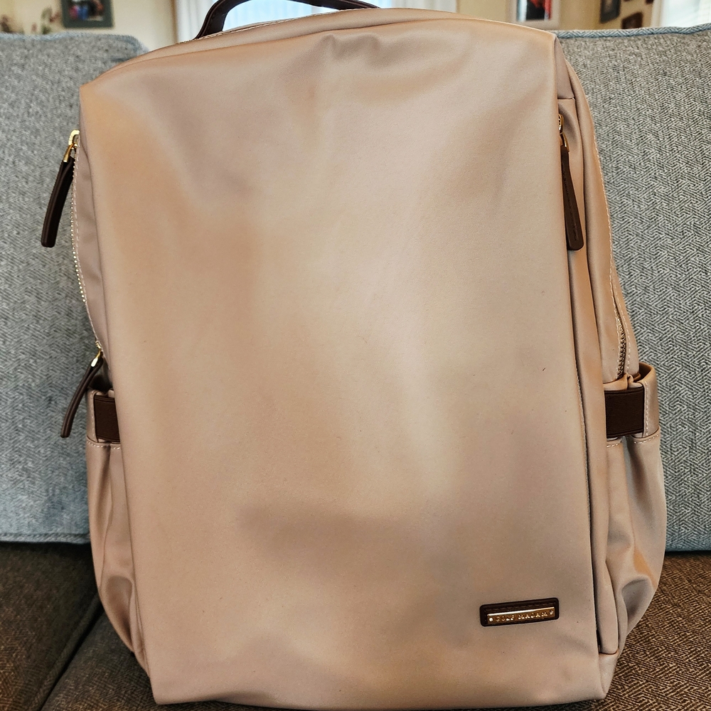 Elegant Beige and Brown Backpack